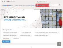 Tablet Screenshot of creditmutuel.com